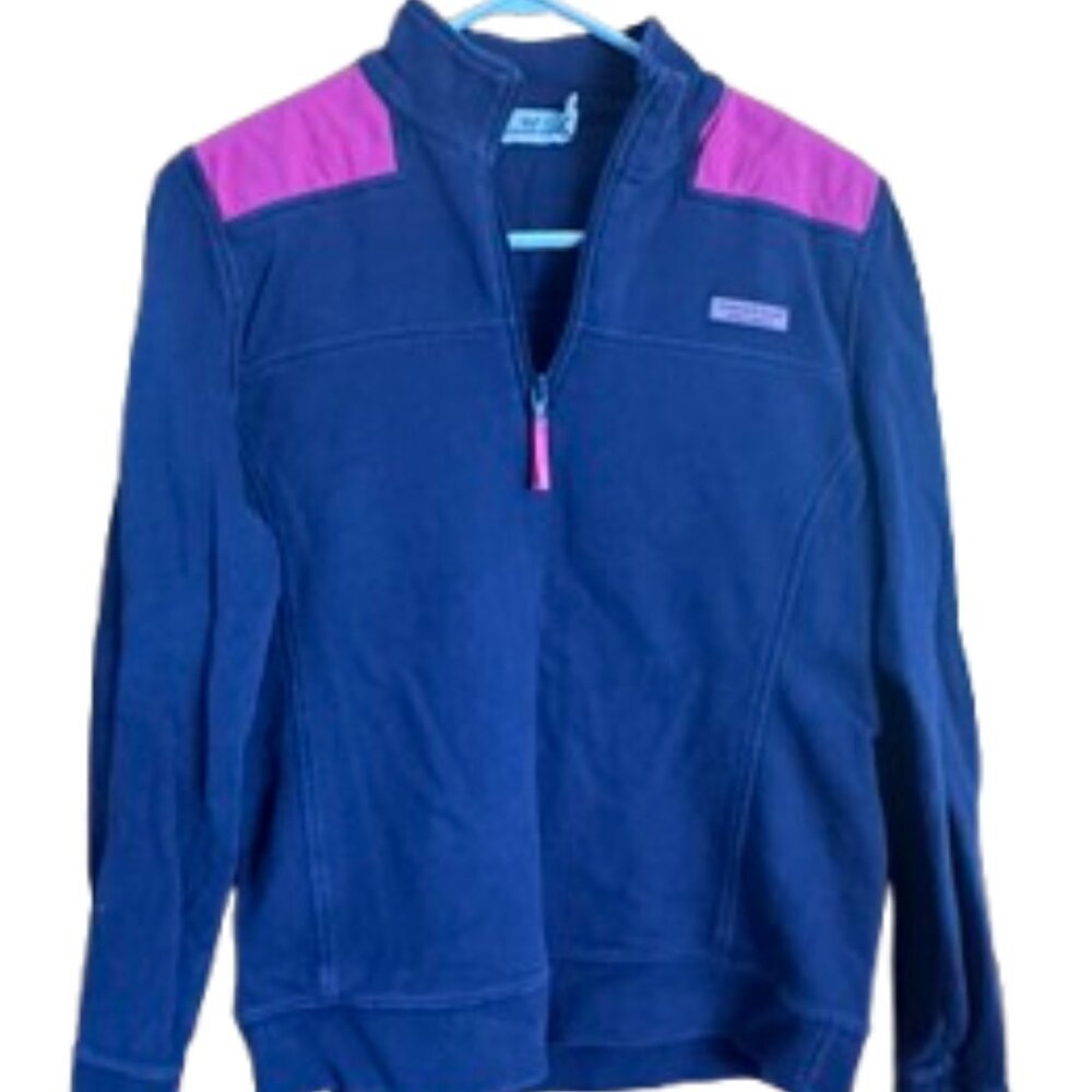 Vineyard Vines navy blue & pink shirt,  pullover sweatshirt size M